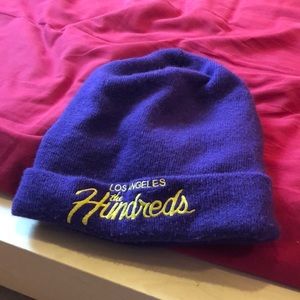 the hundreds beanie (laker colors)